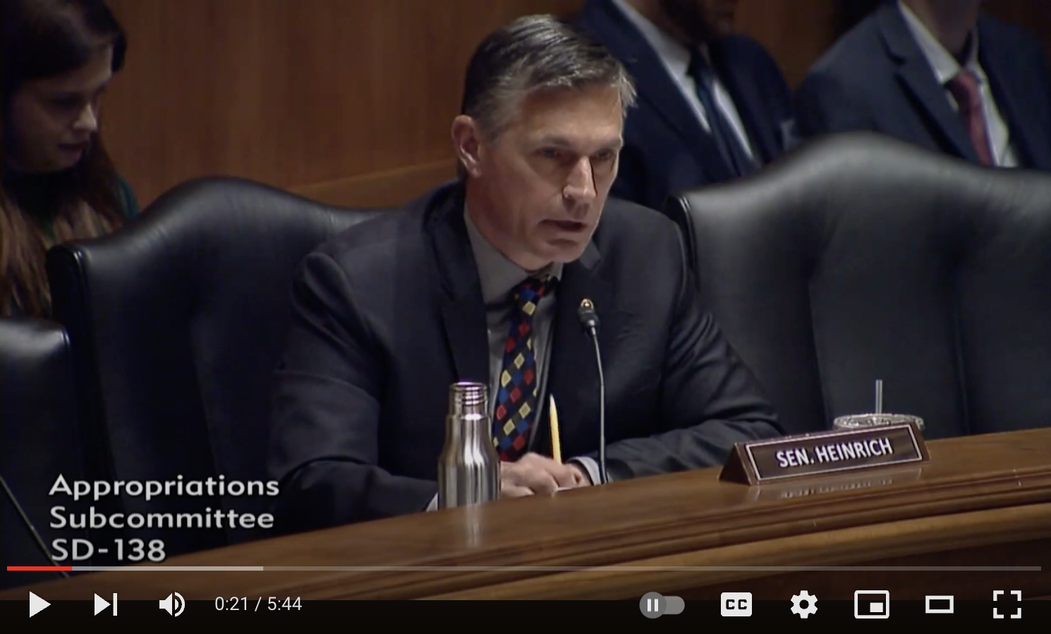 Heinrich Presses Reclamation Commissioner
